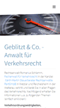 Mobile Screenshot of geblitzt-was-tun.de